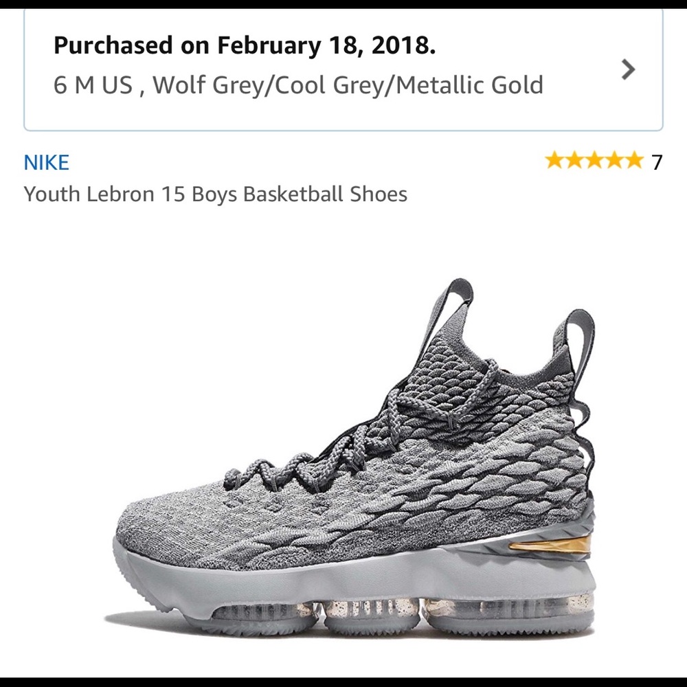 LeBron 15 basketball sneaker - lightly worn 1x.